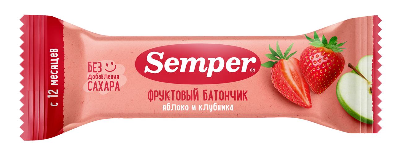 Яблоко и клубника