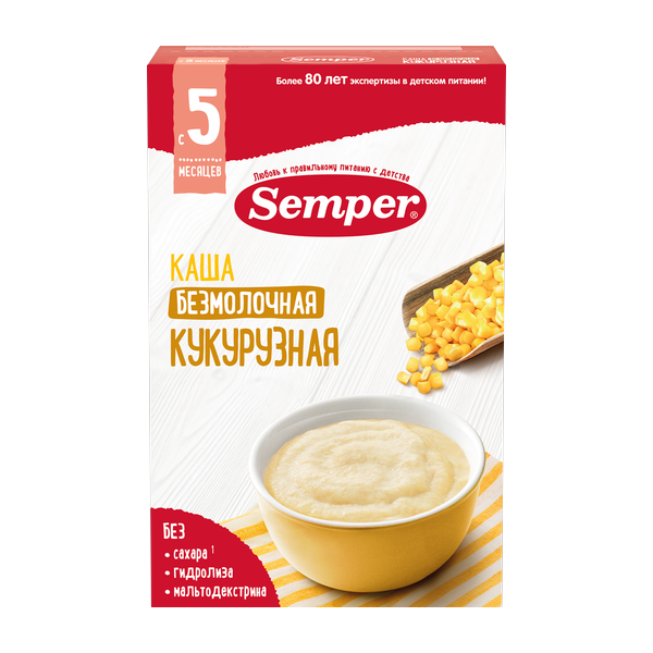 Безмолочная каша Кукурузная